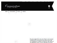 Tablet Screenshot of communicationsfactory.net
